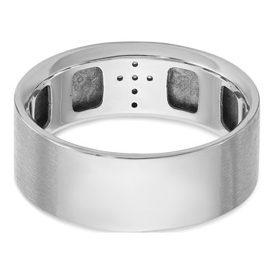Men's 14K White Gold Diamond Cross Ring Mounting – view 7