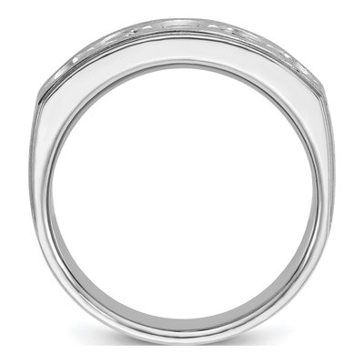 Men's 14K White Gold Diamond Ring Mounting – view 2