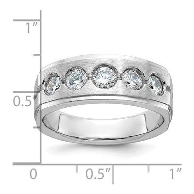 Men's 14K White Gold Diamond Ring Mounting – view 3