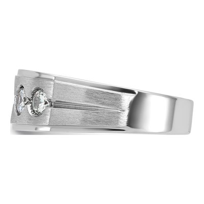 Men's 14K White Gold Diamond Ring Mounting – view 5