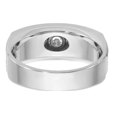 Men's 14K White Gold Diamond Ring Mounting – view 7