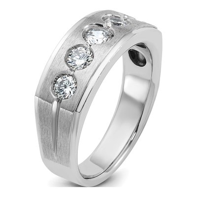 Men's 14K White Gold Diamond Ring Mounting – view 8