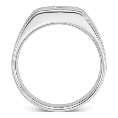 Men's 14K White Gold Diamond Ring Mounting – view 2