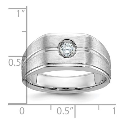 Men's 14K White Gold Diamond Ring Mounting – view 3