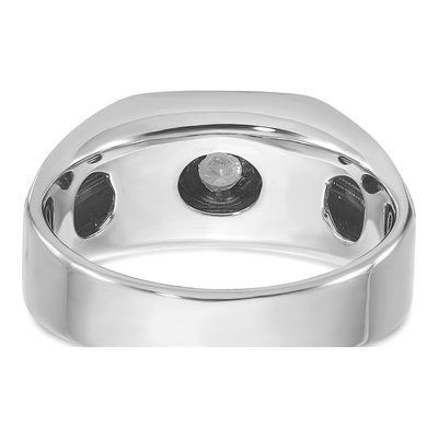 Men's 14K White Gold Diamond Ring Mounting – view 7