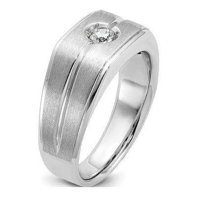 Men's 14K White Gold Diamond Ring Mounting – view 8