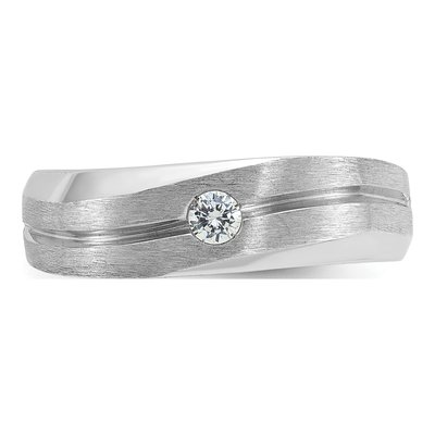 Men's 14K White Gold Diamond Ring Mounting – view 6
