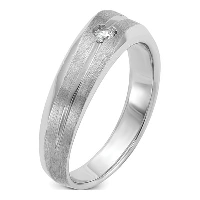 Men's 14K White Gold Diamond Ring Mounting – view 8