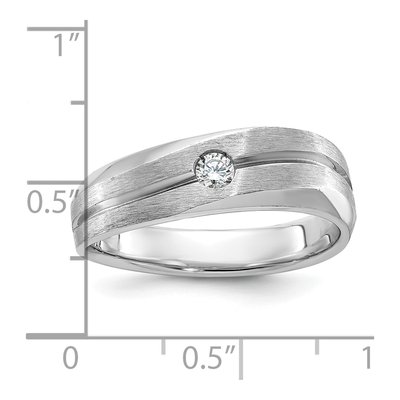 Men's 14K White Gold 1/10 ct tw Diamond Ring – view 3