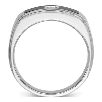 Men's 14K White Gold Diamond Ring Mounting – view 2
