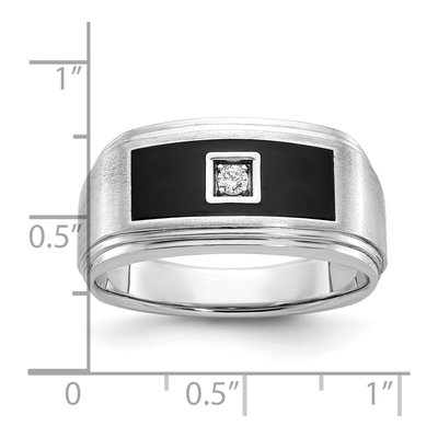 Men's 14K White Gold Diamond Ring Mounting – view 3