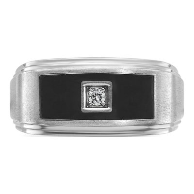 Men's 14K White Gold Diamond Ring Mounting – view 6