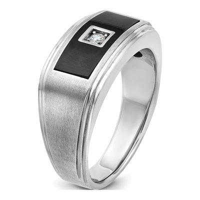 Men's 14K White Gold Diamond Ring Mounting – view 8