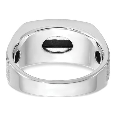 Men's 14K White Gold 1/6 ct tw Onyx Diamond Ring – view 7