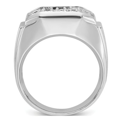Men's 14K White Gold Diamond Ring Mounting – view 2