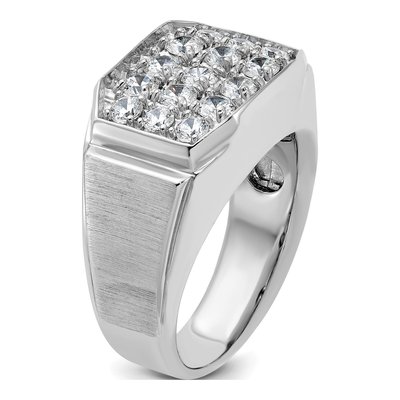 Men's 14K White Gold Diamond Ring Mounting – view 8