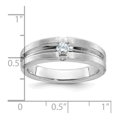 Men's 14K White Gold Diamond Ring Mounting – view 3