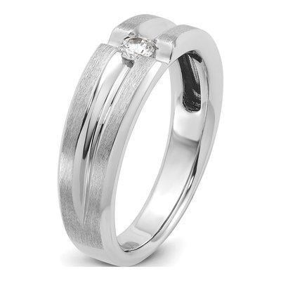 Men's 14K White Gold Diamond Ring Mounting – view 8