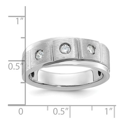 Men's 14K White Gold Diamond Ring Mounting – view 3
