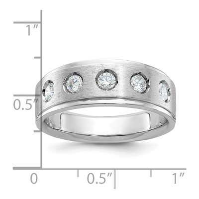 Men's 14K White Gold Diamond Ring Mounting – view 3