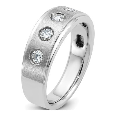 Men's 14K White Gold Diamond Ring Mounting – view 8
