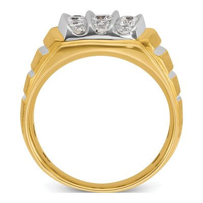 Men's 10K Two-Tone Gold Diamond Ring Mounting – view 2