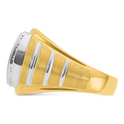 Men's 10K Two-Tone Gold Diamond Ring Mounting – view 5