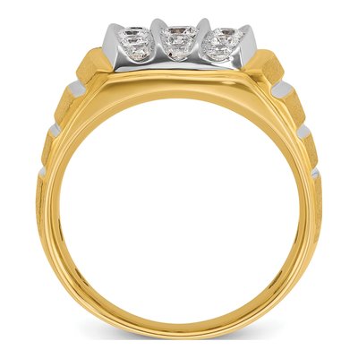 IBGoodman 14K Two-Tone Men's Diamond Ring, Size 10 – view 2