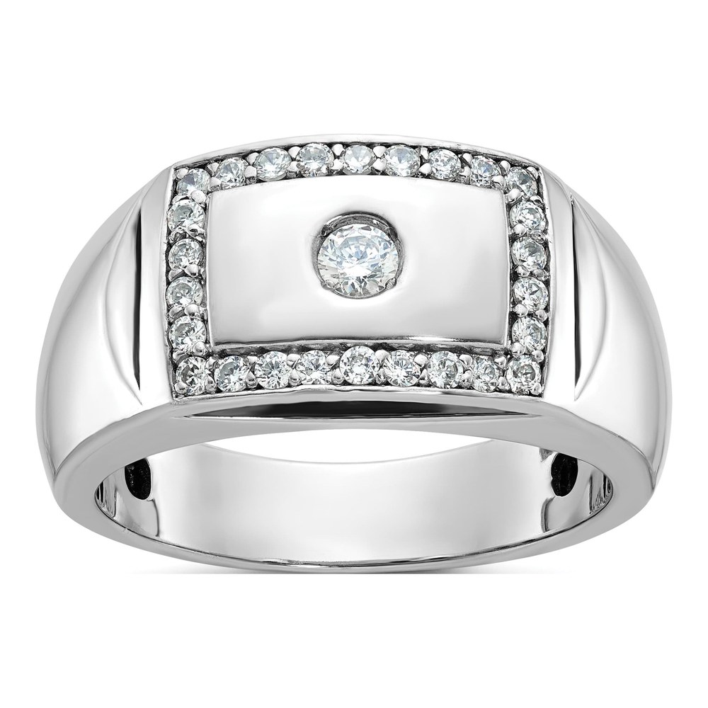 Men's 10K White Gold Diamond Ring Mounting
