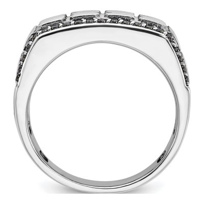 Men's 14K White Gold Cobblestone Textured Ring Mounting – view 2