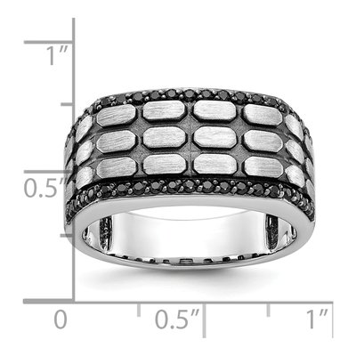Men's 14K White Gold Cobblestone Textured Ring Mounting – view 3