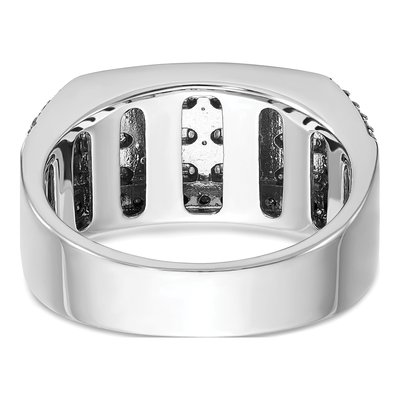 Men's 14K White Gold Cobblestone Textured Ring Mounting – view 7