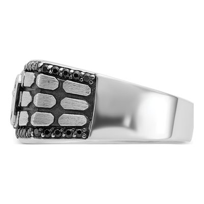 Men's 14K White Gold Diamond Ring Mounting – view 5