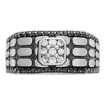 Men's 14K White Gold Diamond Ring Mounting – view 6