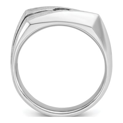 Men's 14K White Gold Diamond Ring Mounting – view 2