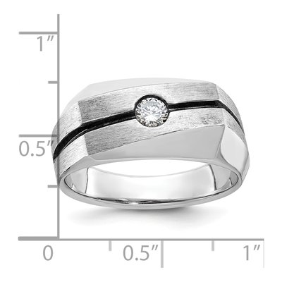 Men's 14K White Gold 1/5 ct tw Diamond Ring – view 3