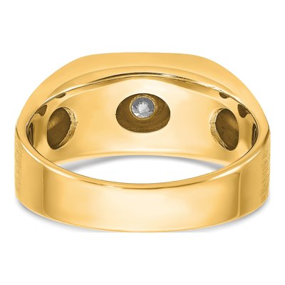 Men's 10K Yellow Gold Black Diamond Ring Mounting – view 5