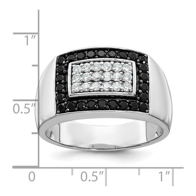 Men's 14K White Gold Cluster Ring Mounting – view 3