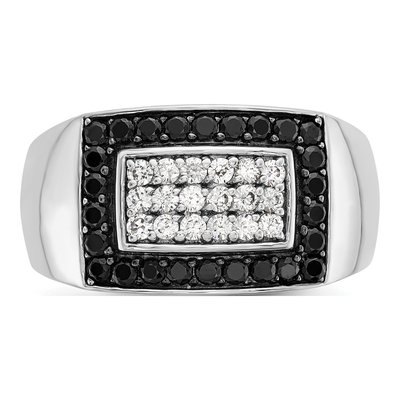 Men's 14K White Gold Cluster Ring Mounting – view 6