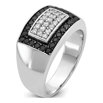 Men's 14K White Gold Cluster Ring Mounting – view 8