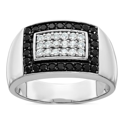 Men's 14K White Gold 1 ct tw Diamond Ring