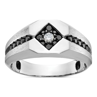 Men's 14K White Gold 1/2 ct tw Diamond Ring