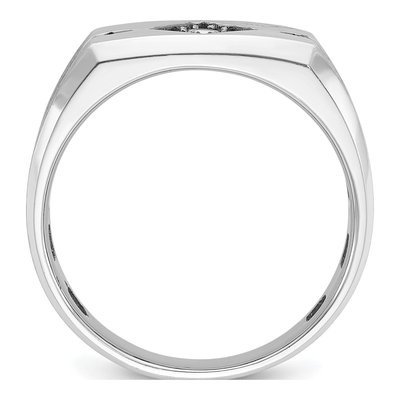 Men's 10K White Gold Fancy Ring Mounting – view 2