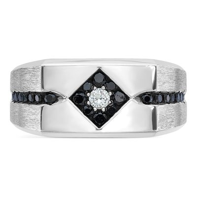Men's 14K White Gold Diamond Ring Mounting – view 6