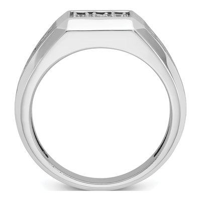 Men's 14K White Gold Diamond Cluster Ring Mounting – view 2