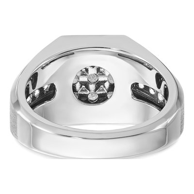 Men's 14K White Gold Diamond Cluster Ring Mounting – view 5