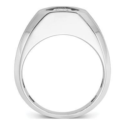 Men's 14K White Gold Diamond Ring Semi-Mount – view 2