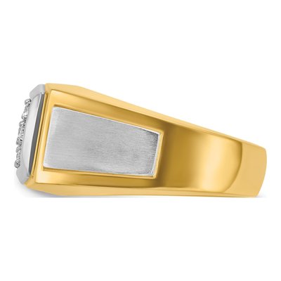 Men's 14K Yellow Gold Cluster Ring Mounting – view 5