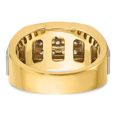 Men's 14K Yellow Gold Cluster Ring Mounting – view 7