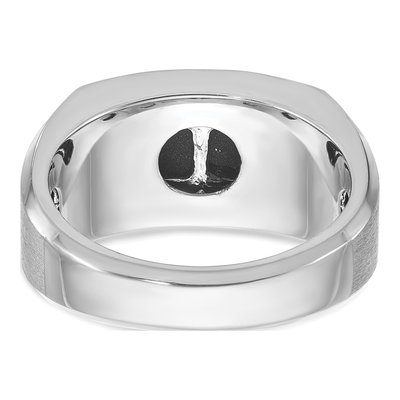 Men's 14K White Gold Onyx Ring Mounting – view 7